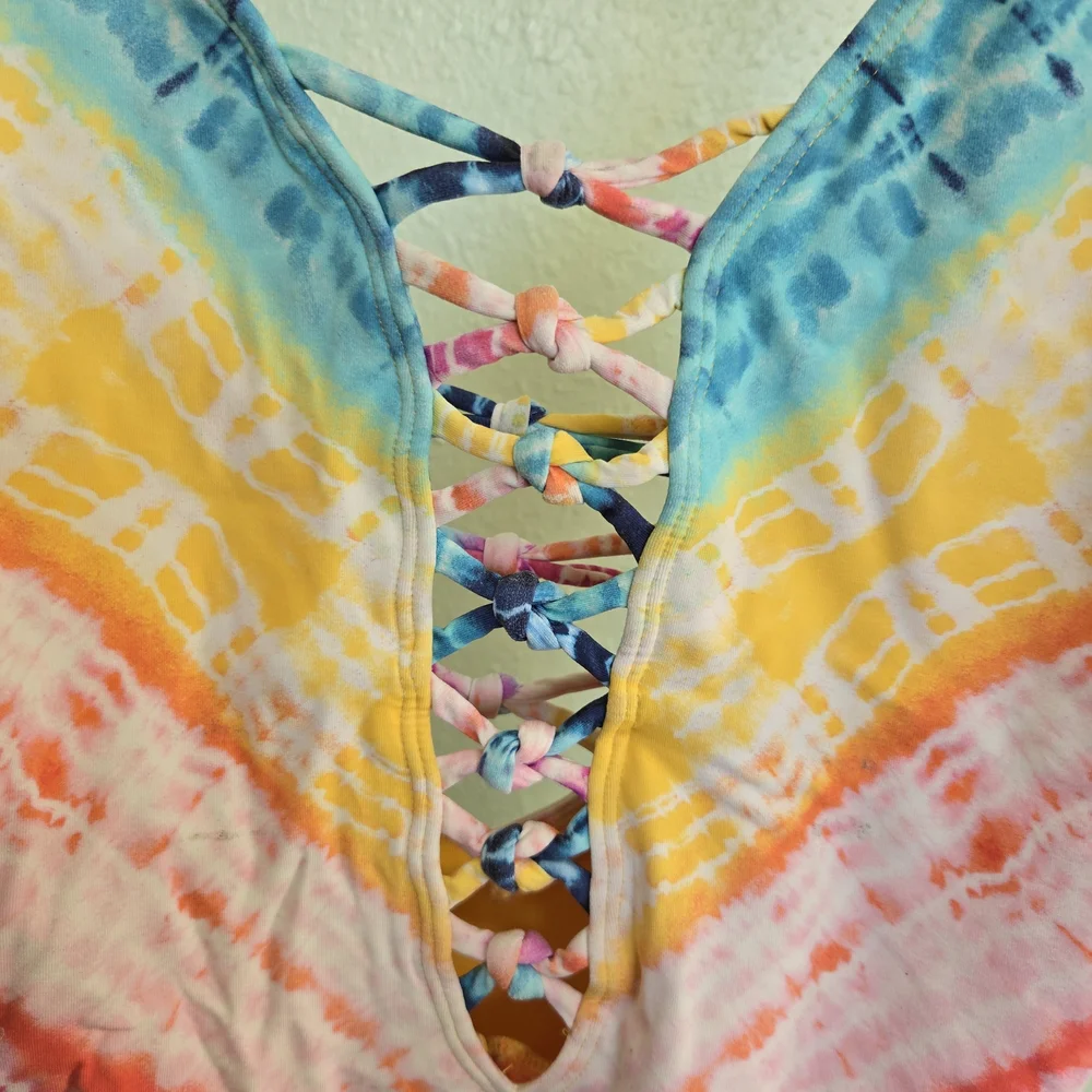 Bleu Rod Beattie Multicolor Tie-Dye One Piece Swimsuit - Picture 3 of 7